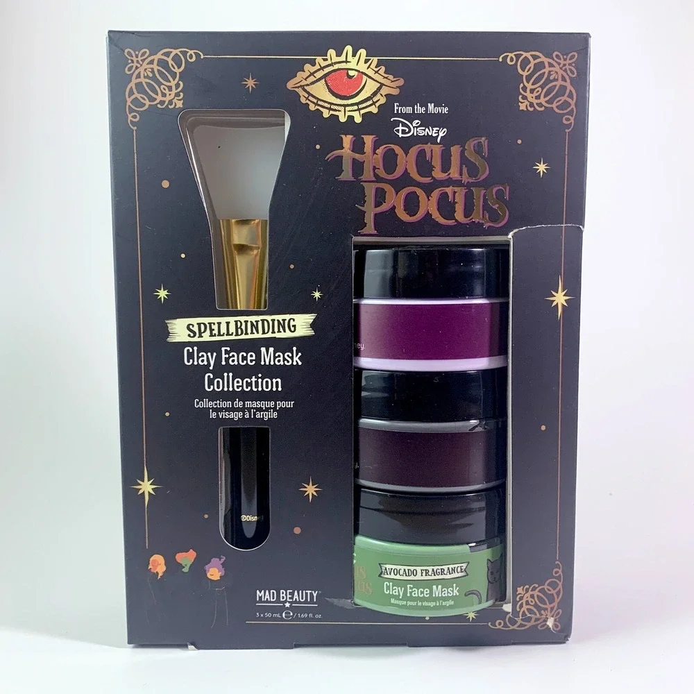 Disney Hocus Pocus Spellbinding‎ 3x Clay Face Mask Collection w/ Applicator